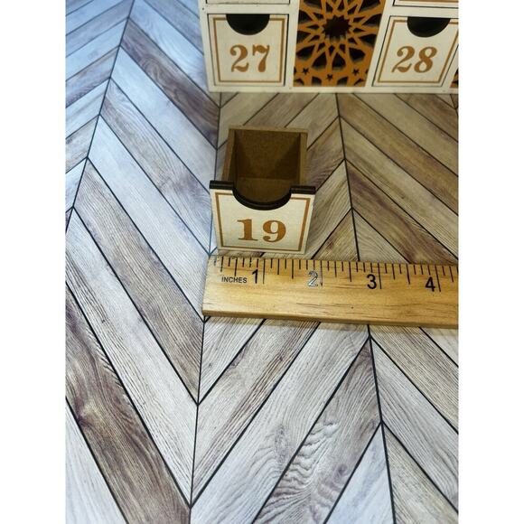 Ramadan Wooden Countdown LED Calendar Mosque Advent Calendar Decor & Kids Book - Picture 11 of 11